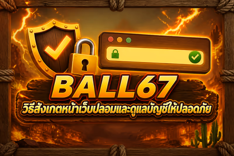 เลี่ยงลิงก์ปลอมและดูแลบัญชี BALL67 ให้ปลอดภัย